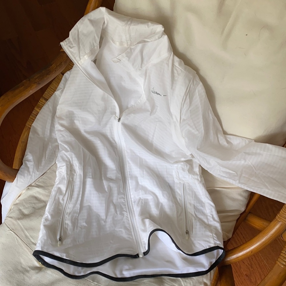 Nike White Jacket with Black Trim
